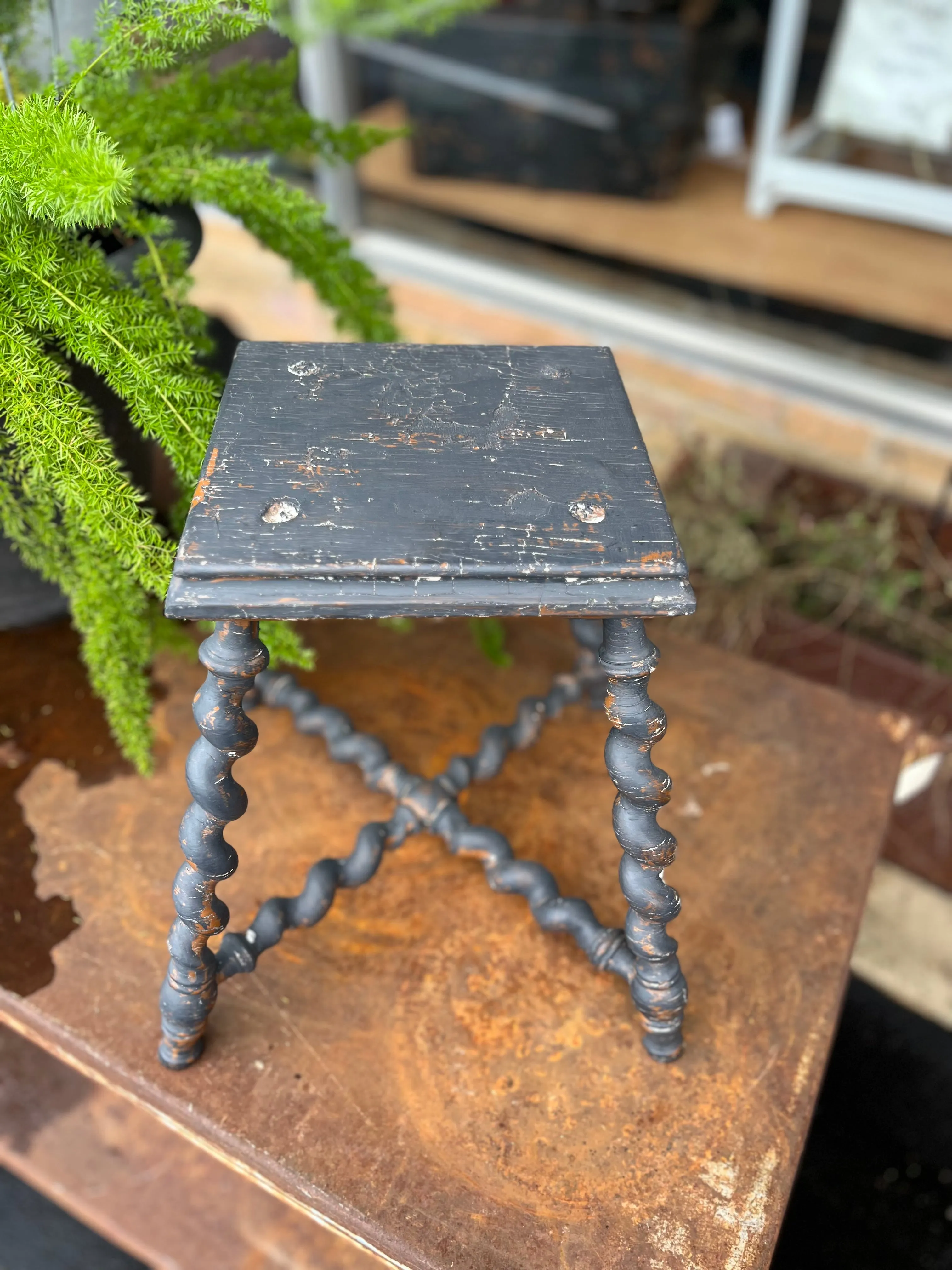 Primitive English Stool/ Accent Table