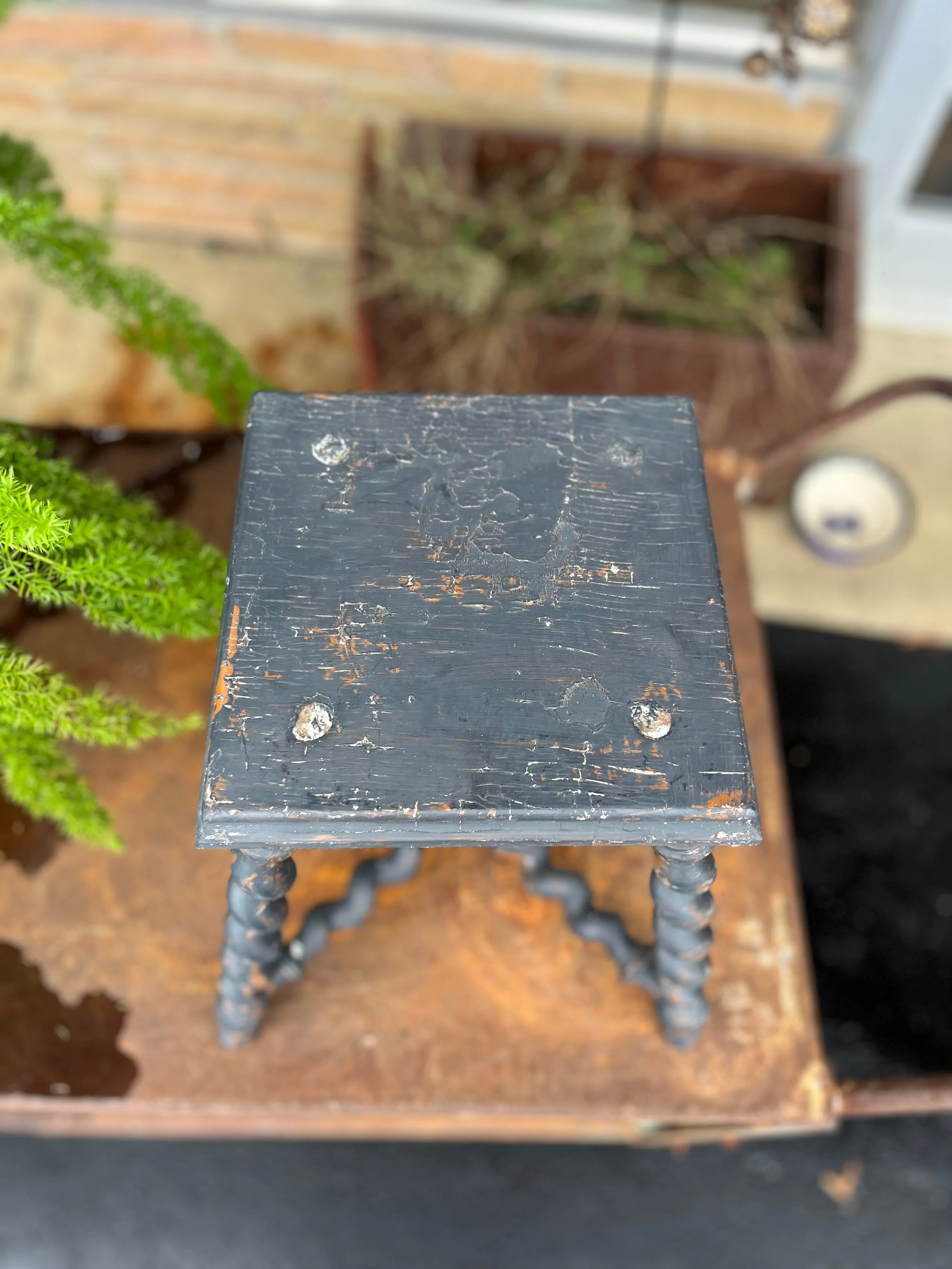 Primitive English Stool/ Accent Table