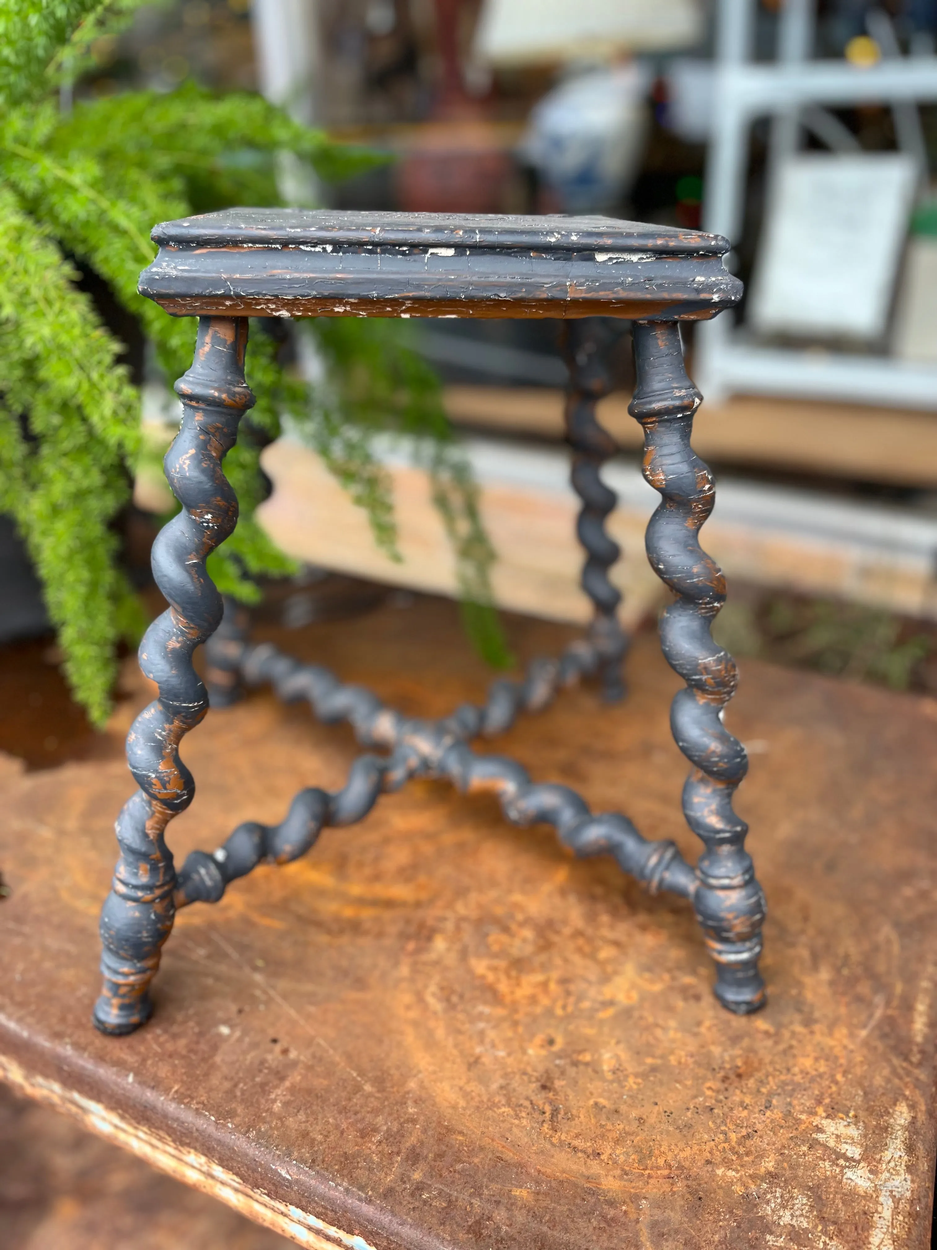 Primitive English Stool/ Accent Table