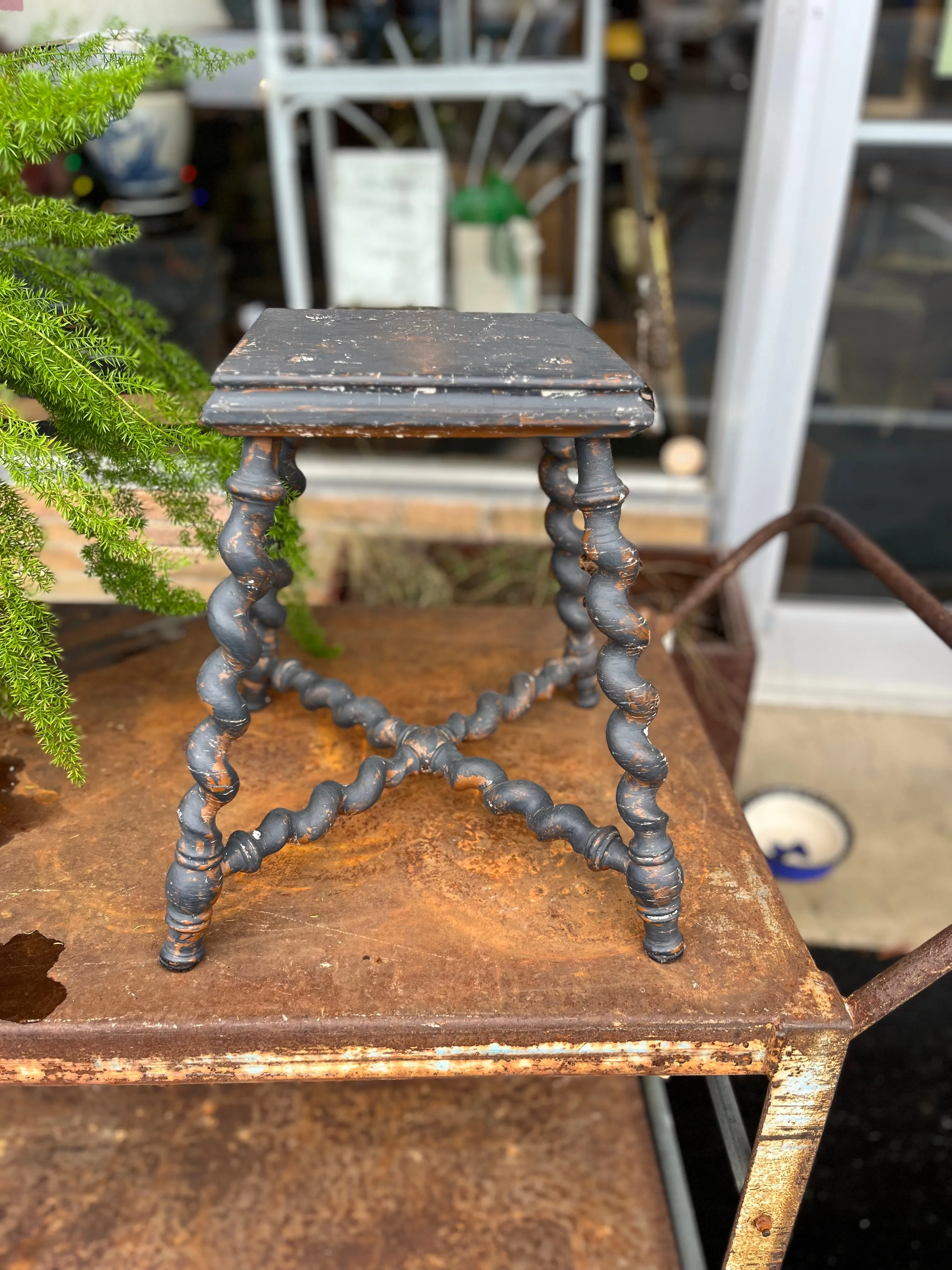 Primitive English Stool/ Accent Table