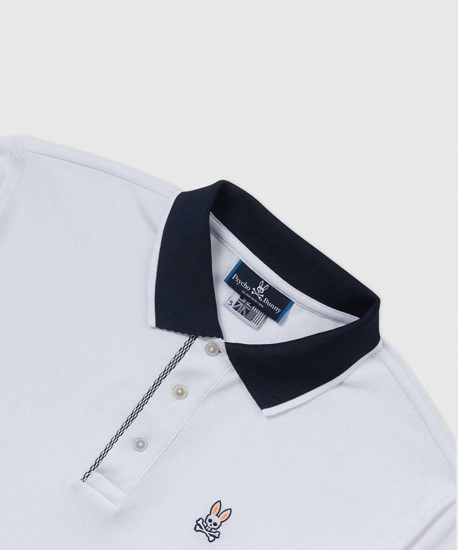 Psycho Bunny Keller Sports Polo - White