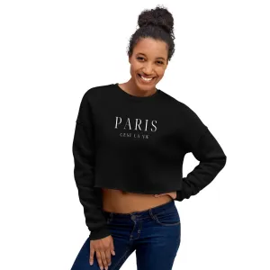 "Paris C'est La Vie" Crop Sweatshirt