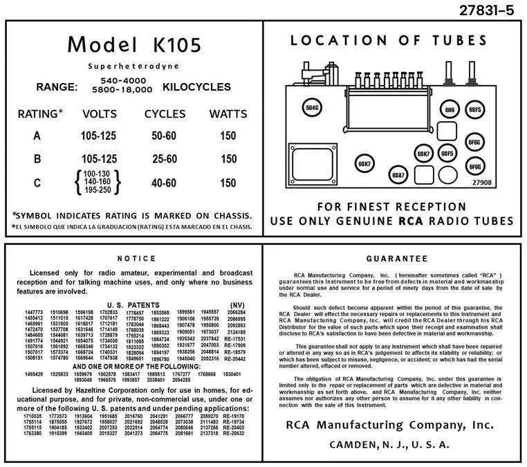 RCA-K105