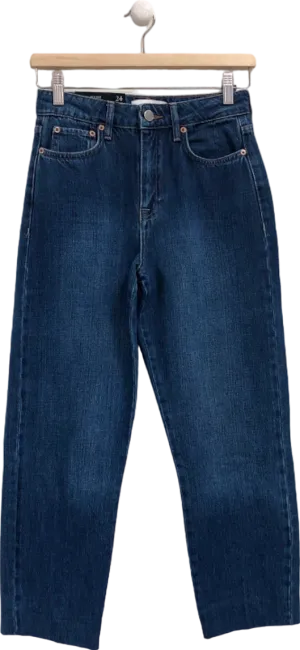 Reiss Blue Straight High Rise Jeans UK 6