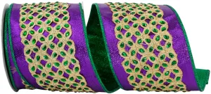 Reliant 4" Mardi Gras Jewel Embroidery Deluxe Metallic (5 Yards) 94346W-321-10D