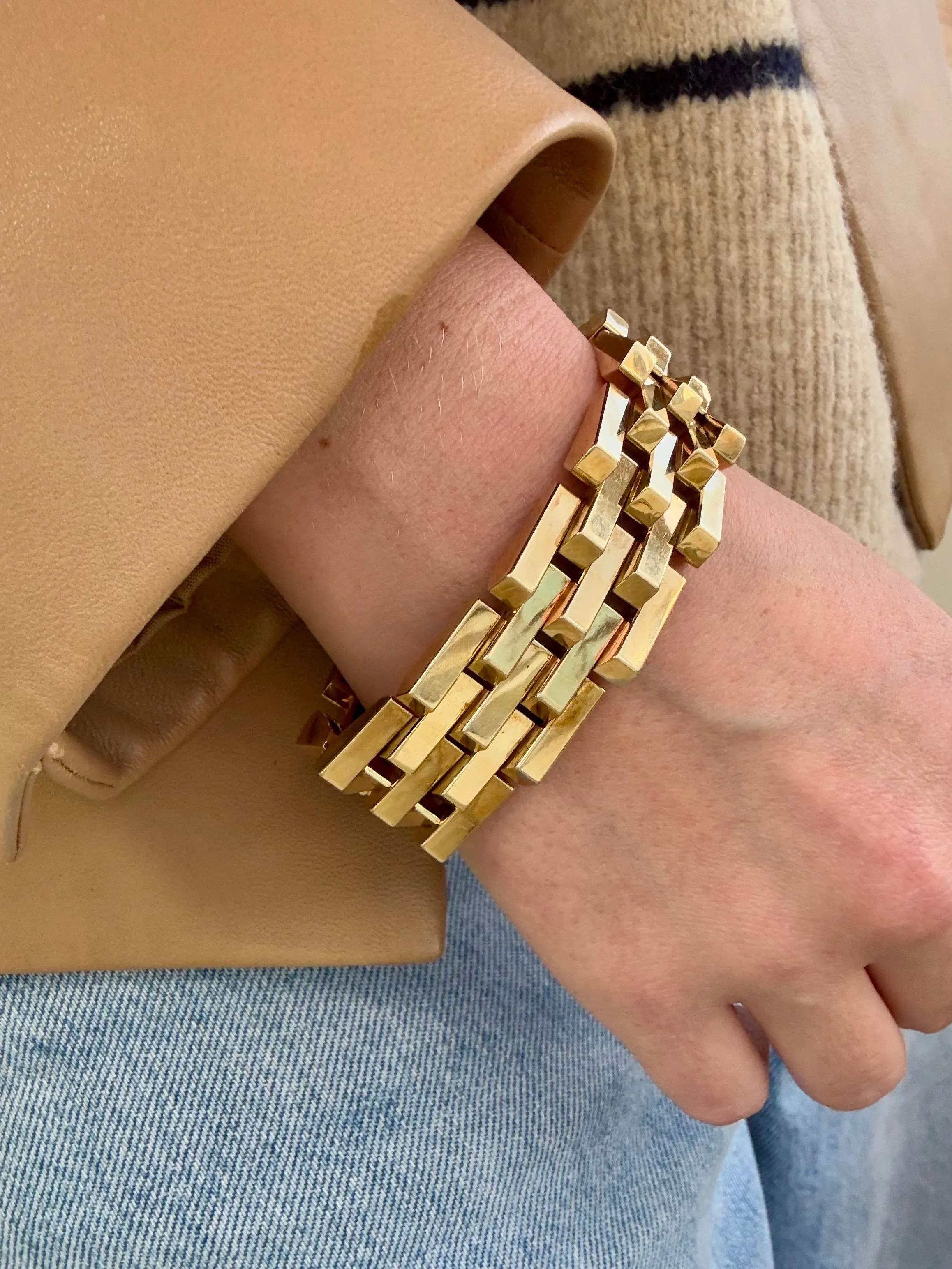 Retro Bracelet, 14k