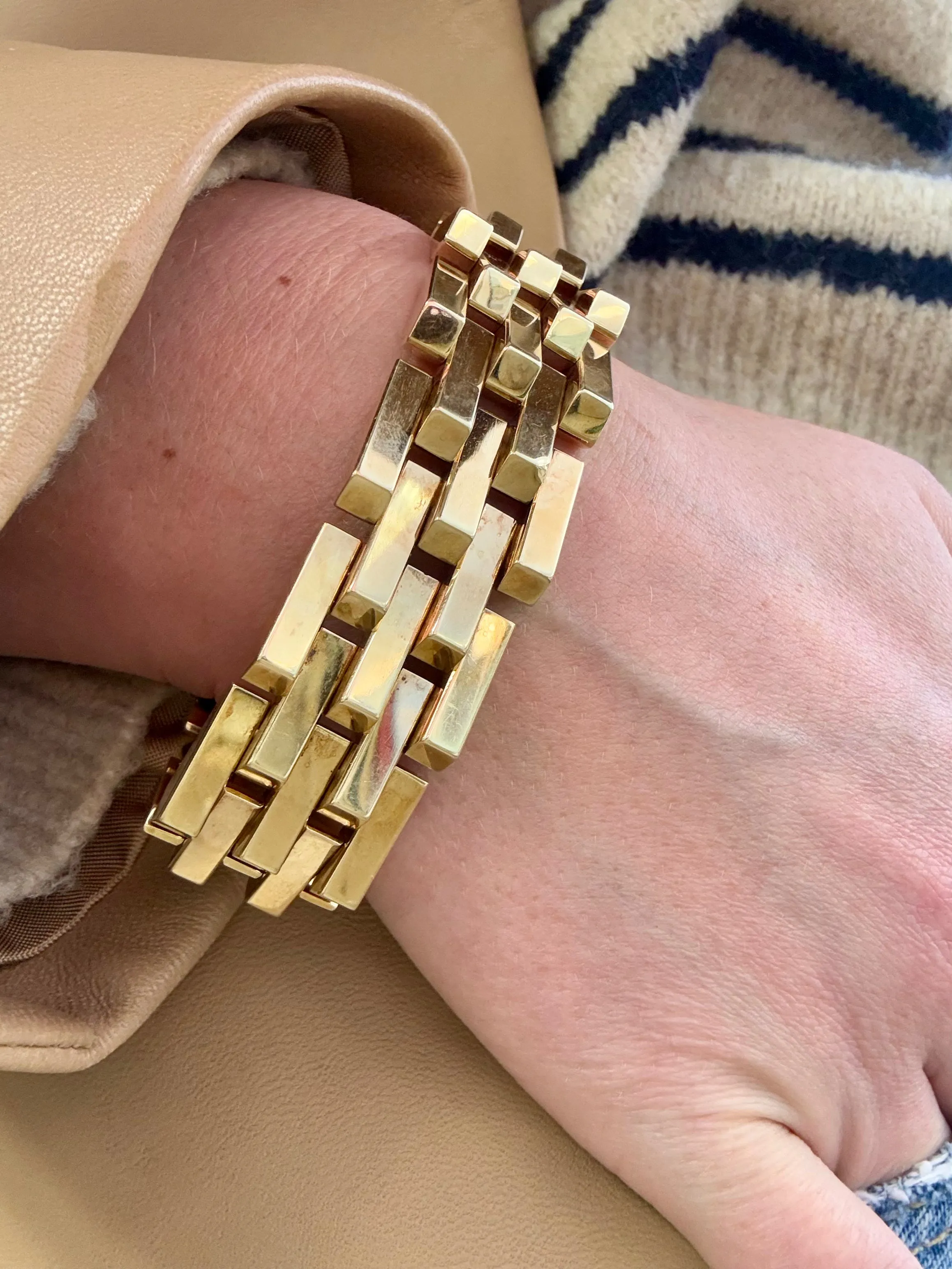 Retro Bracelet, 14k
