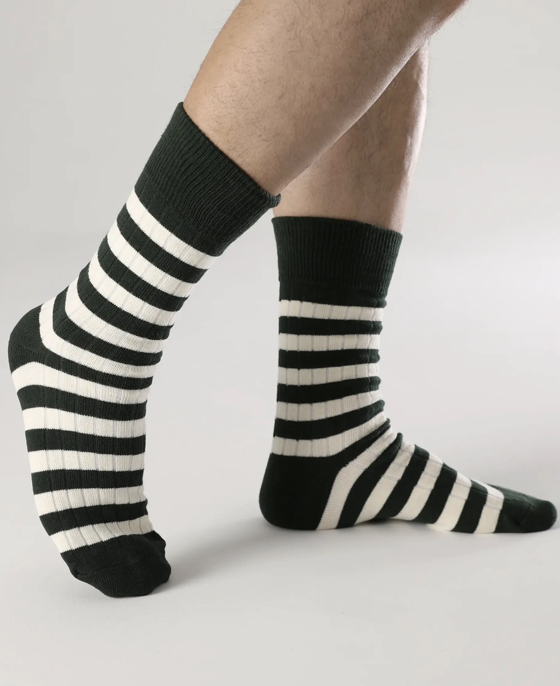 Retro Striped Cotton Socks