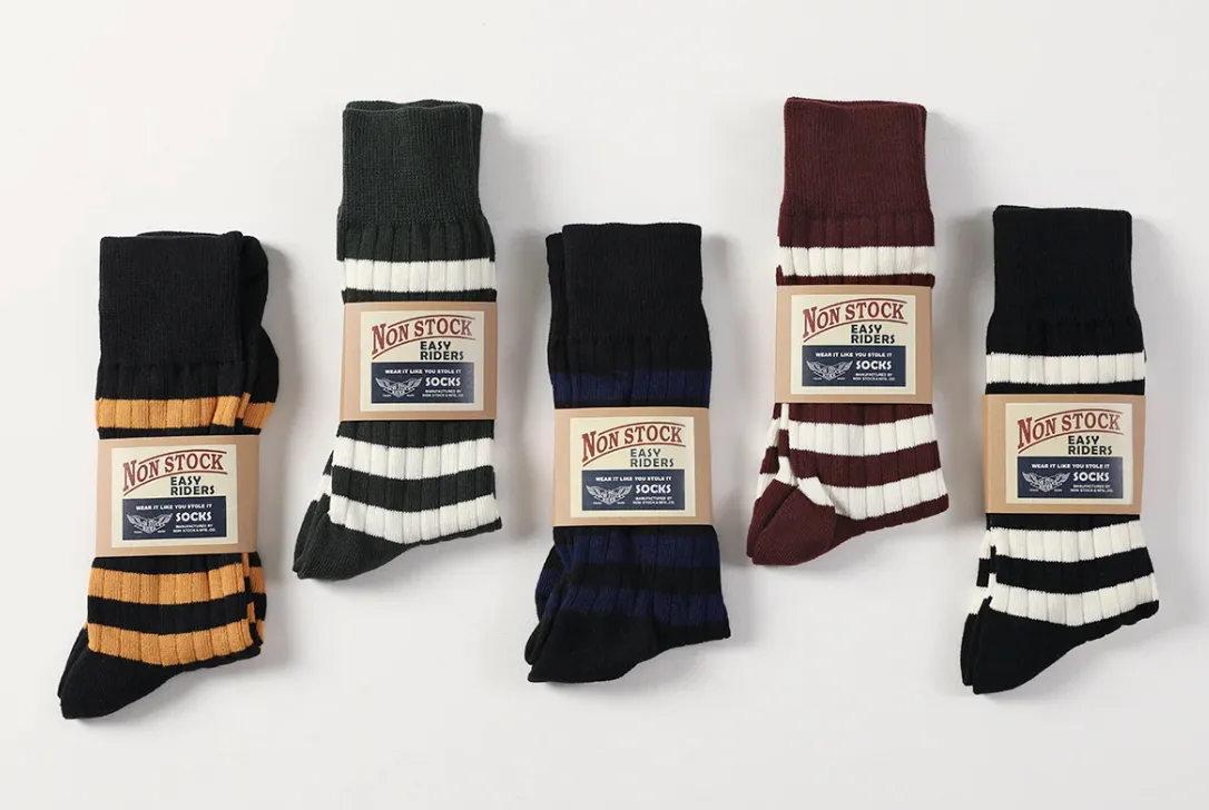 Retro Striped Cotton Socks