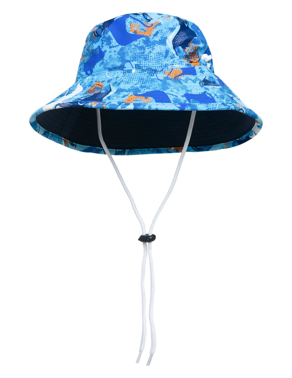 Reversible Bucket Sun Hat - Ocean Manta Ray