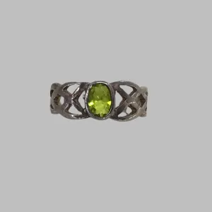 ~Ring: Sterling Silver Mint Green stone