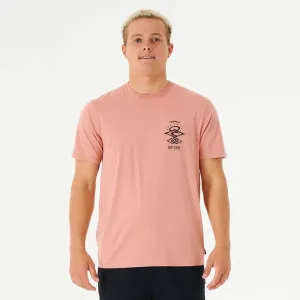 RIP CURL SEARCH ICON TEE DUSTY ROSE