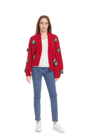 ROFFE 3D TREE CARDIGAN
