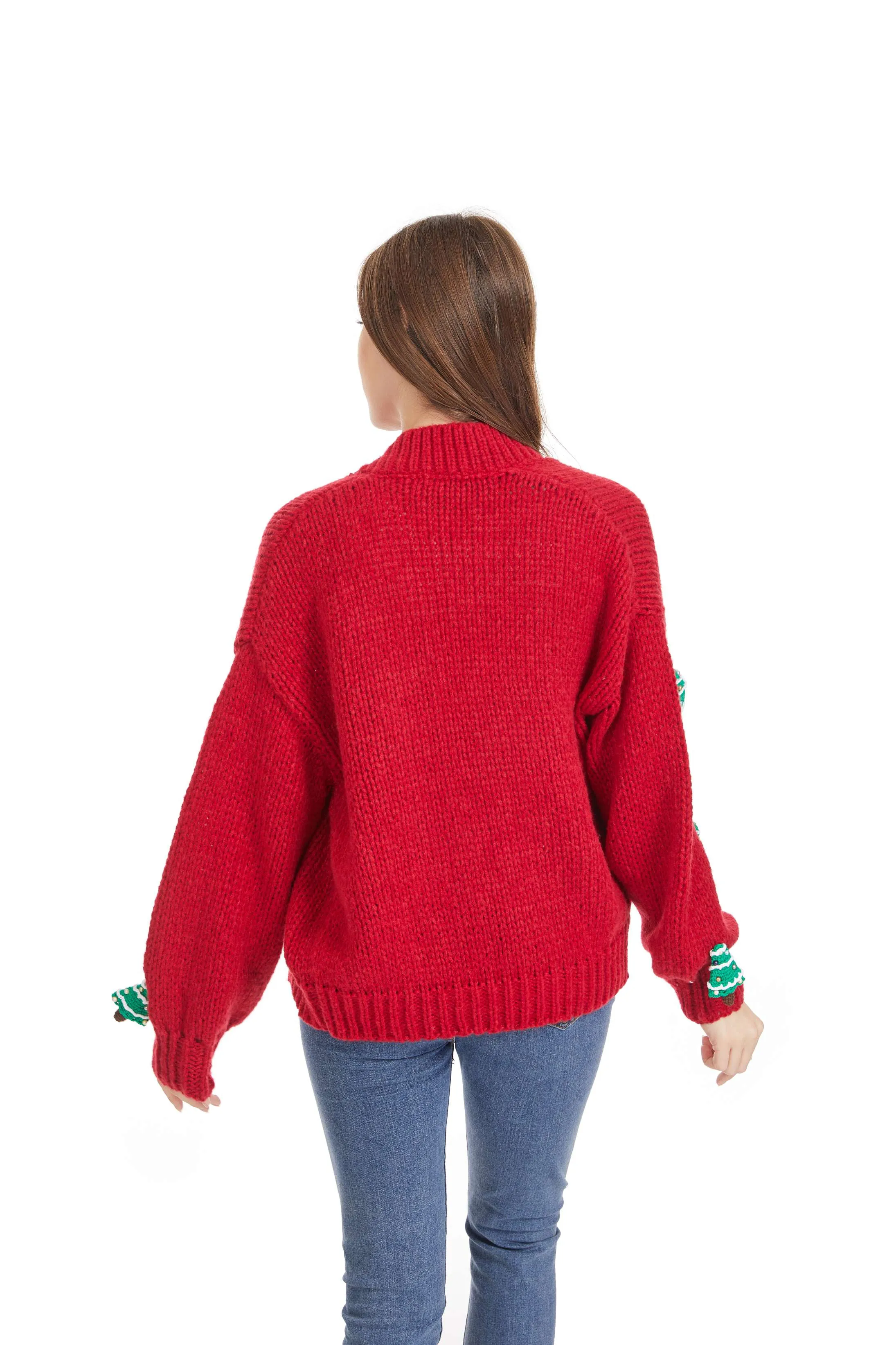 ROFFE 3D TREE CARDIGAN