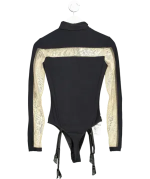 Room 24 Black Solera Bodysuit UK M