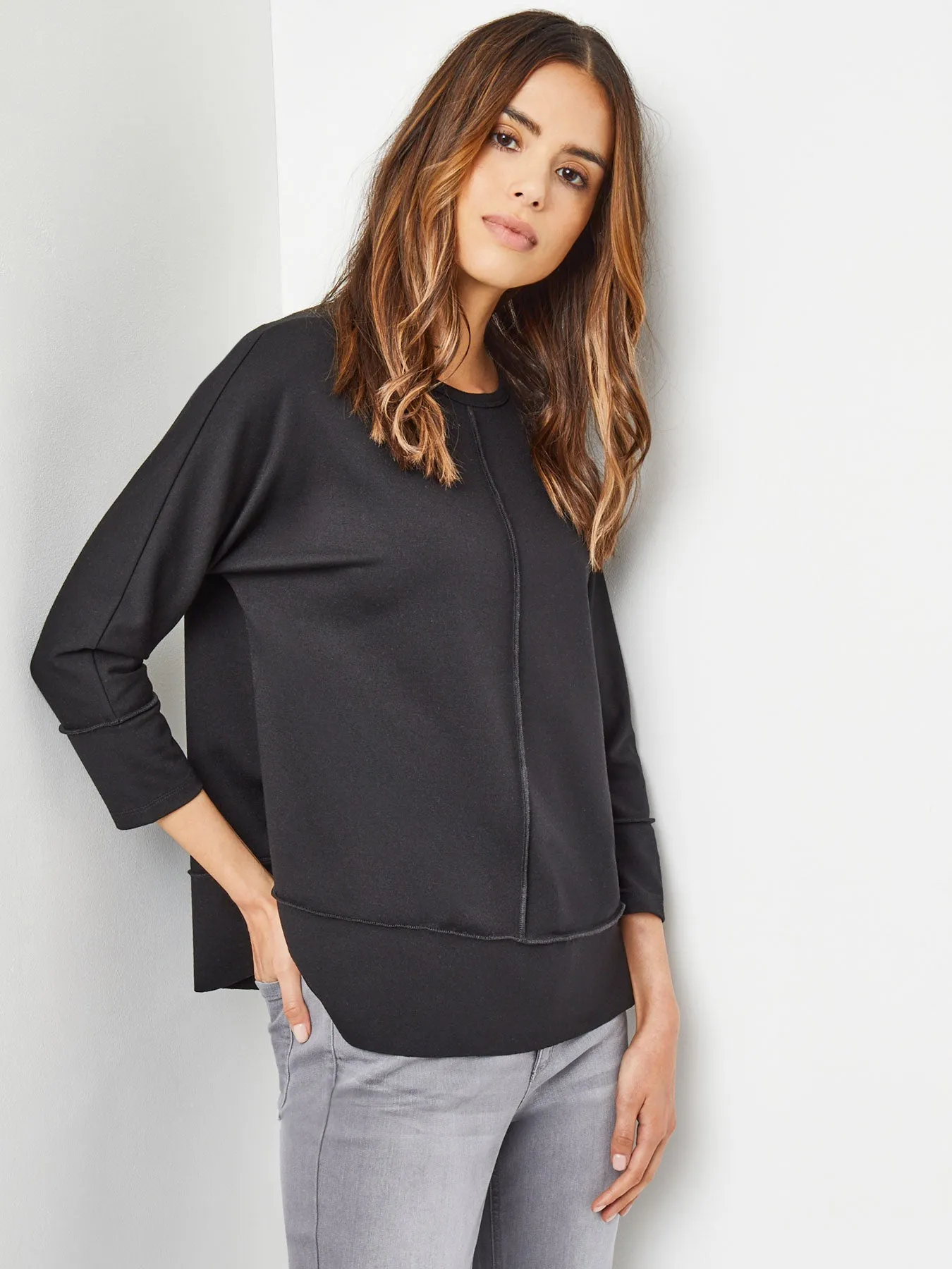 Seam Detail Dolman Tunic