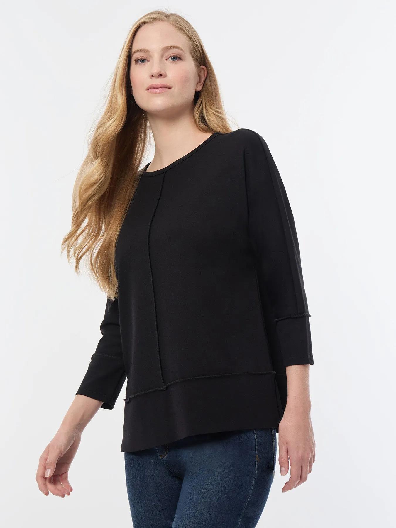 Seam Detail Dolman Tunic