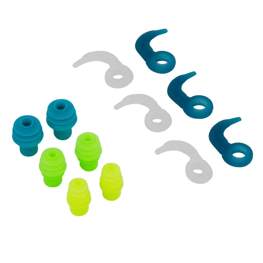 SET OF SWIMMING EARPLUGS SILICONE CONE SHAPE - 3 SIZES