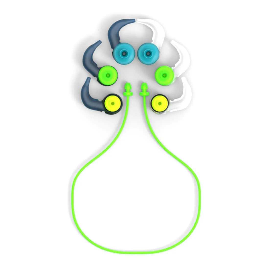SET OF SWIMMING EARPLUGS SILICONE CONE SHAPE - 3 SIZES