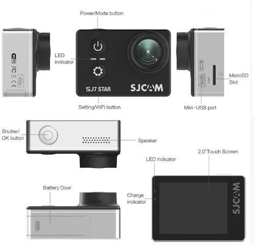 SJCAM SJ7 Star Sports Action Camera 4K DV Ultra HD