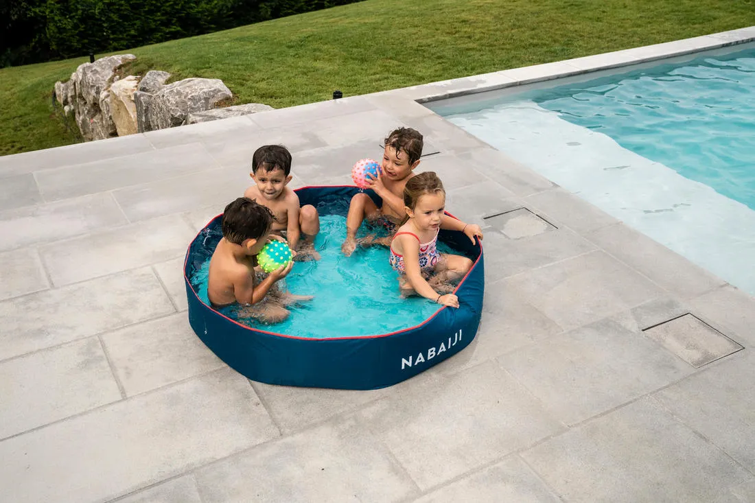 Swimming TIDIPOOL  120 cm kids paddling pool with waterproof carry bag - Blue