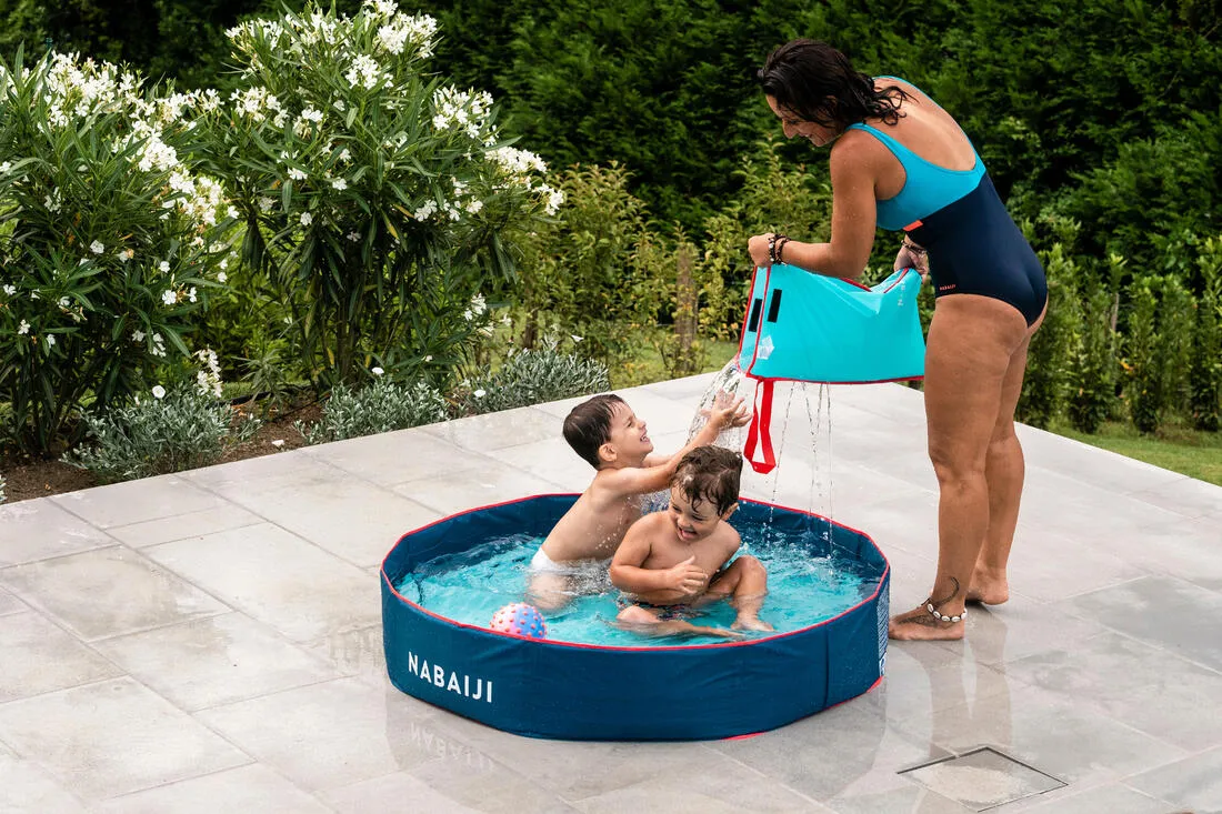 Swimming TIDIPOOL  120 cm kids paddling pool with waterproof carry bag - Blue