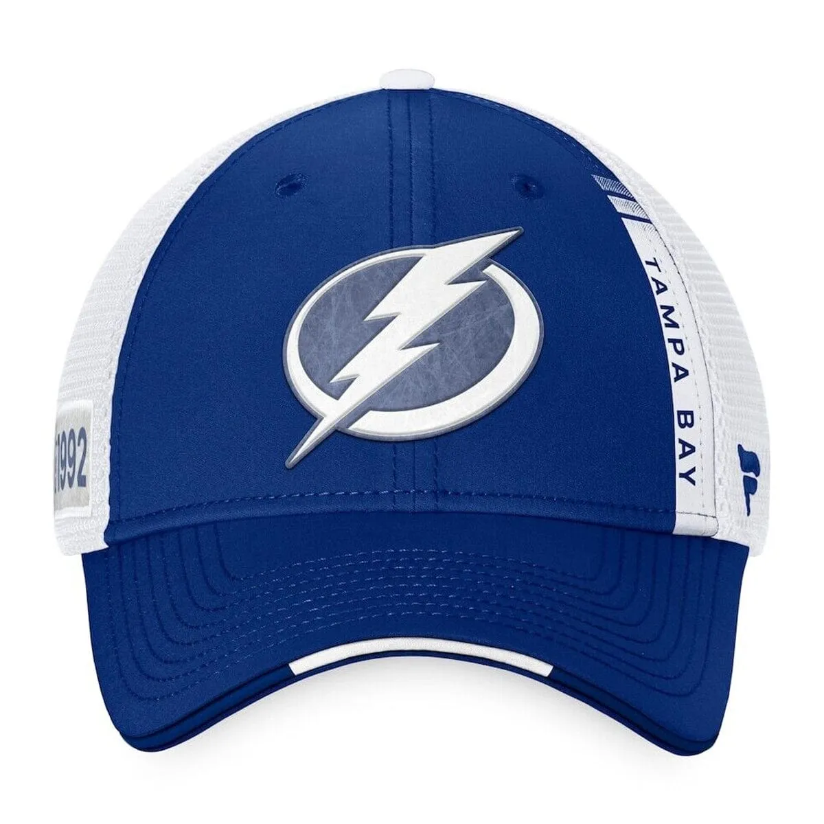 Tampa Bay Lightning Fanatics Authentic Pro Draft Structured Trucker Hat