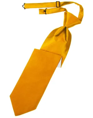 Tangerine Luxury Satin Kids Necktie
