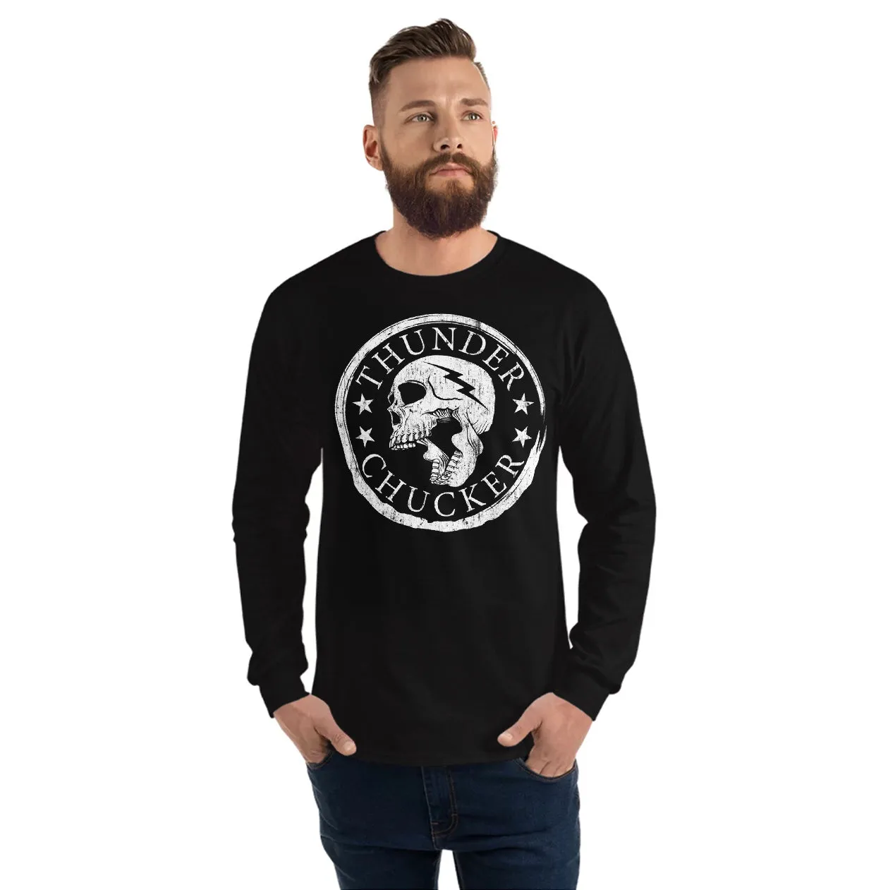 THUNDERCHUCKER Long Sleeve Front Print