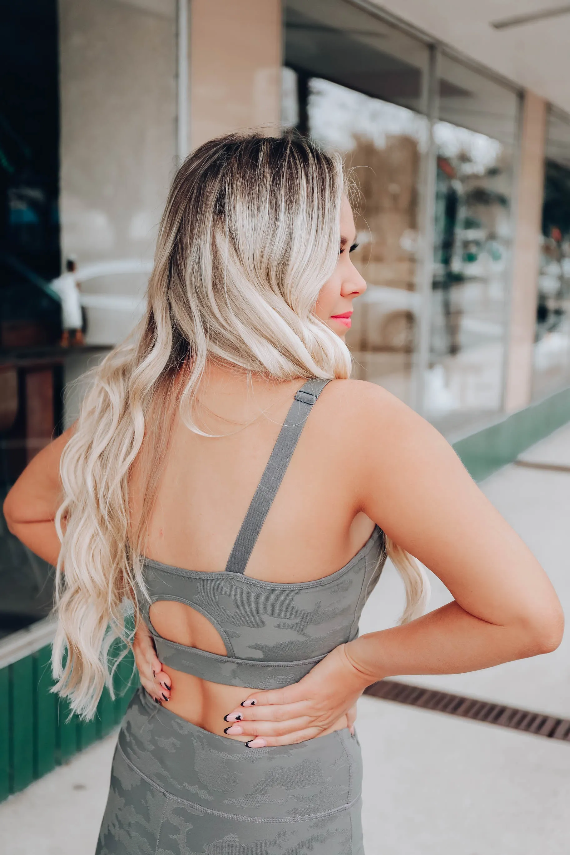 Top Performance Sports Bra - Gun Metal