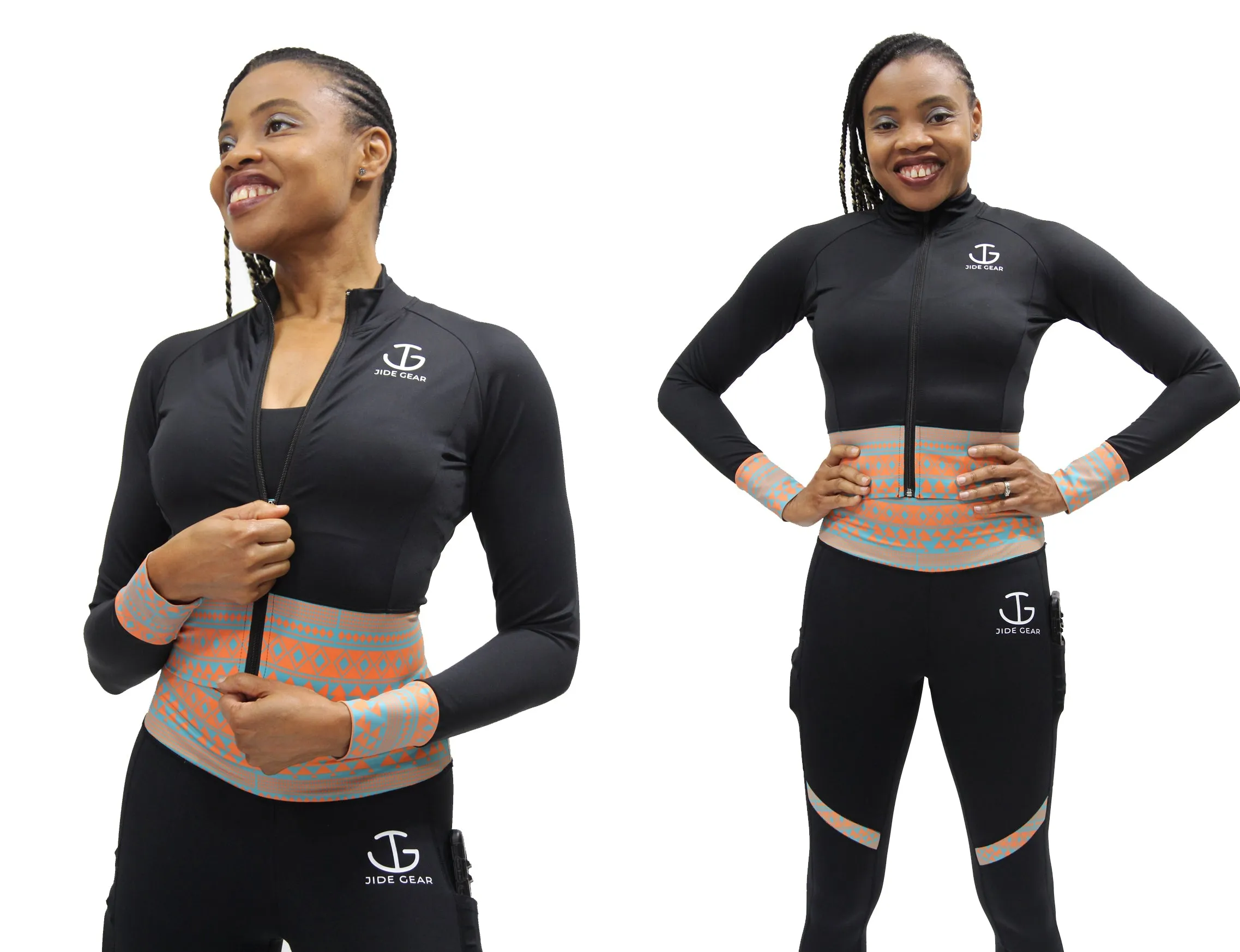 Tribal Striped Sports Bra