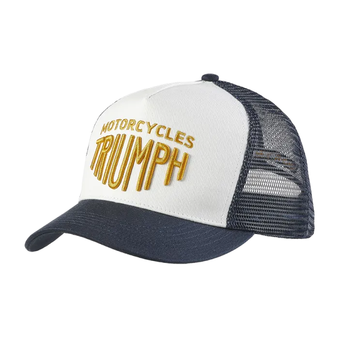 Triumph Ellis Trucker Cap Bone and Navy