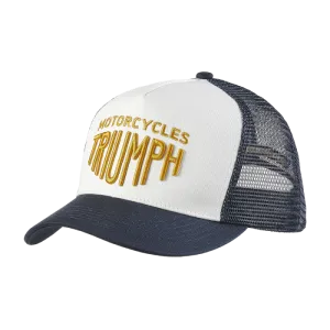 Triumph Ellis Trucker Cap Bone and Navy