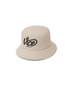 Vice Golf Atelier Big Logo Bucket Hat - Beige