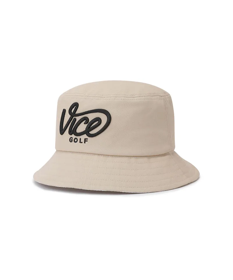 Vice Golf Atelier Big Logo Bucket Hat - Beige