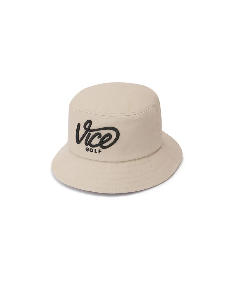 Vice Golf Atelier Big Logo Bucket Hat - Beige