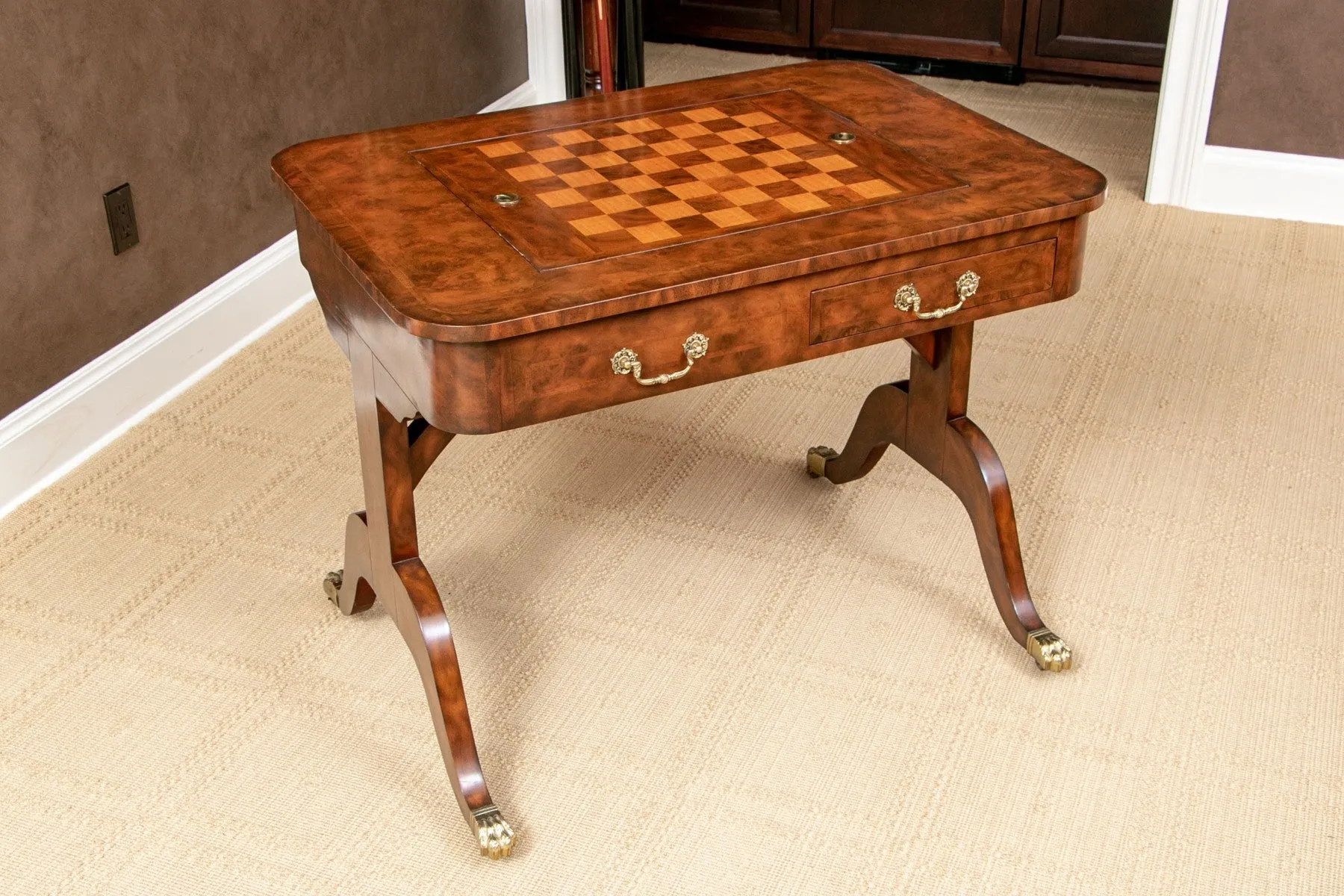 Vintage Regency Style Games Table