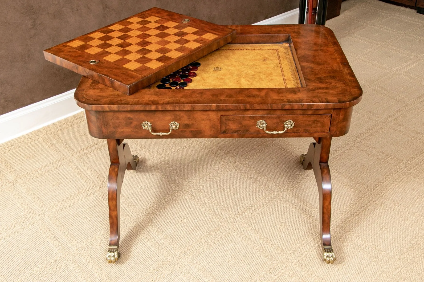 Vintage Regency Style Games Table