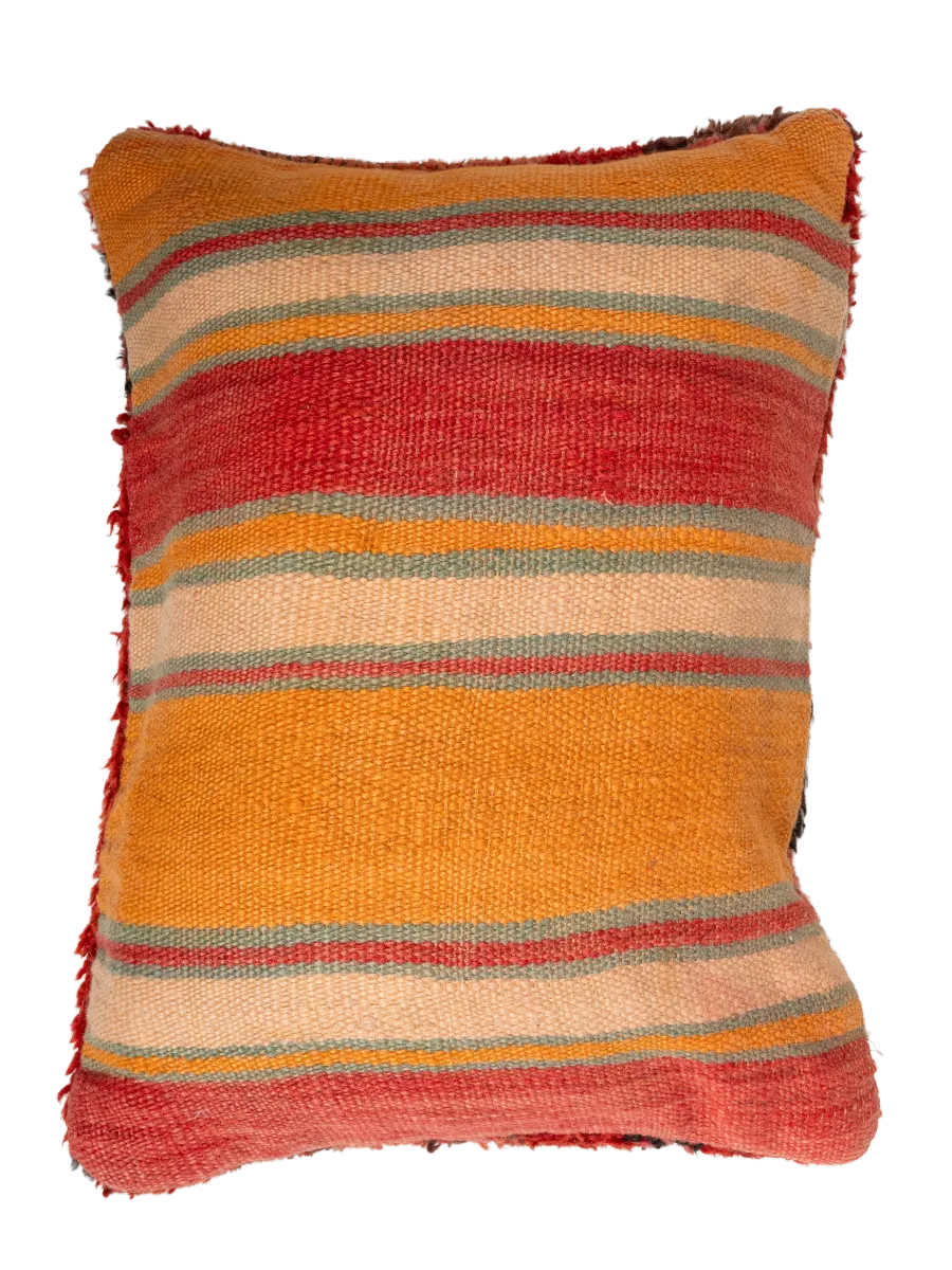 Vintage Rhamna Pillow - Symbolic Rustic Red