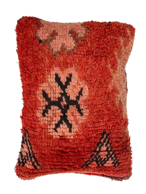 Vintage Rhamna Pillow - Symbolic Rustic Red