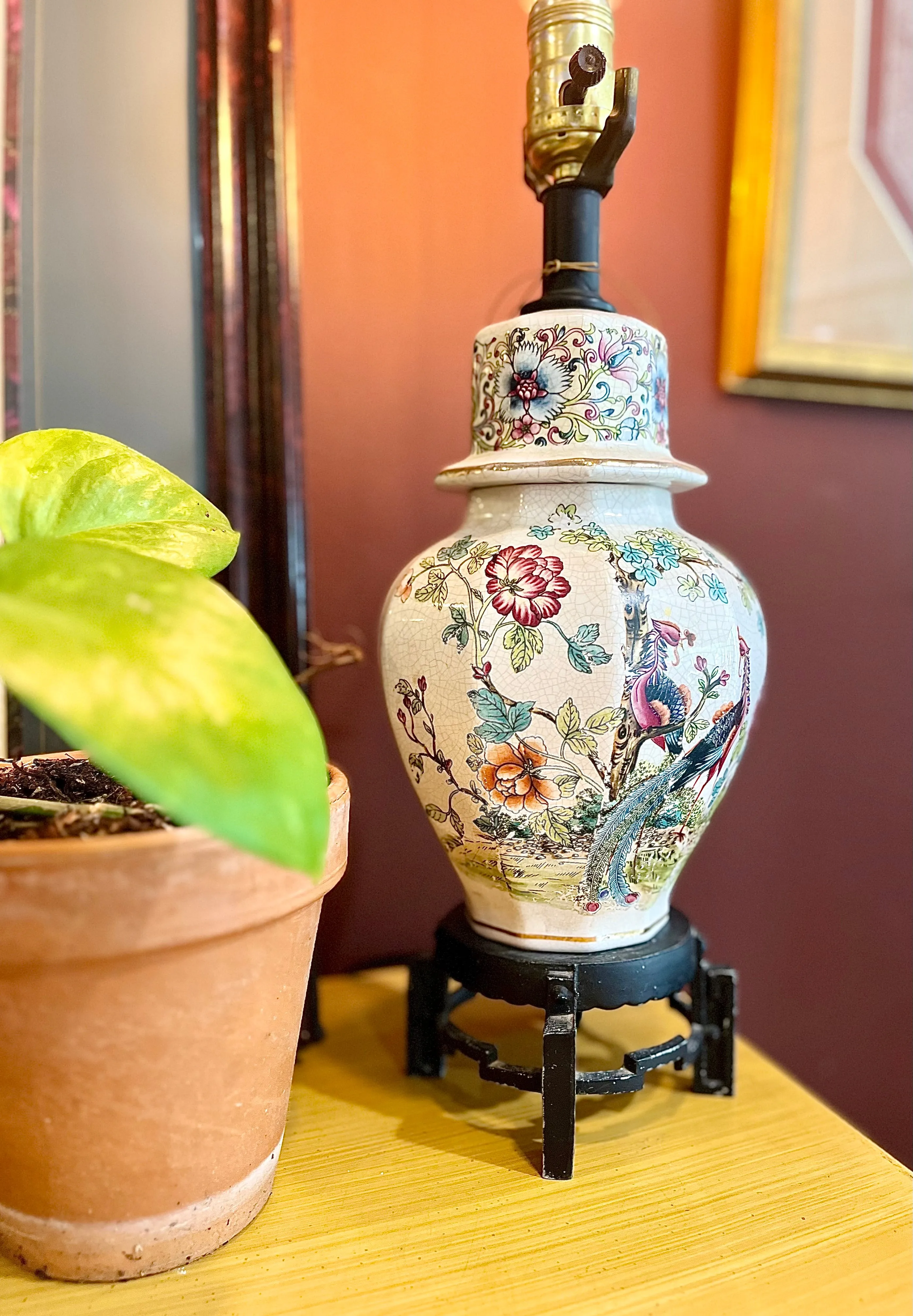 Vintage Small Asian Style Lamp