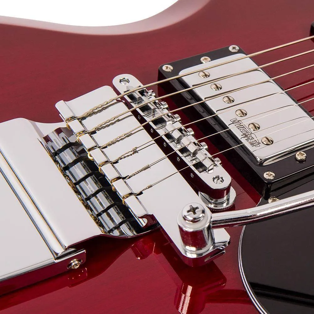 Vintage VS6V ReIssued with vintage style Vibrato ~ Cherry Red