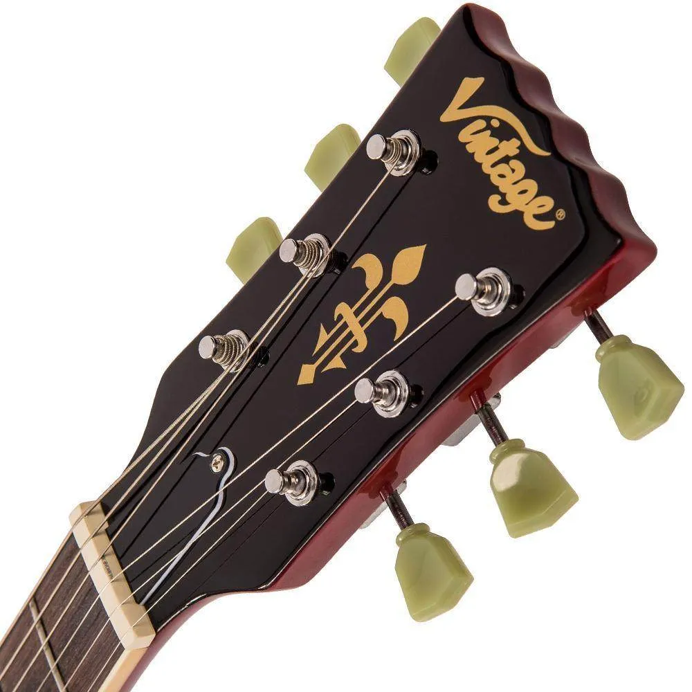 Vintage VS6V ReIssued with vintage style Vibrato ~ Cherry Red