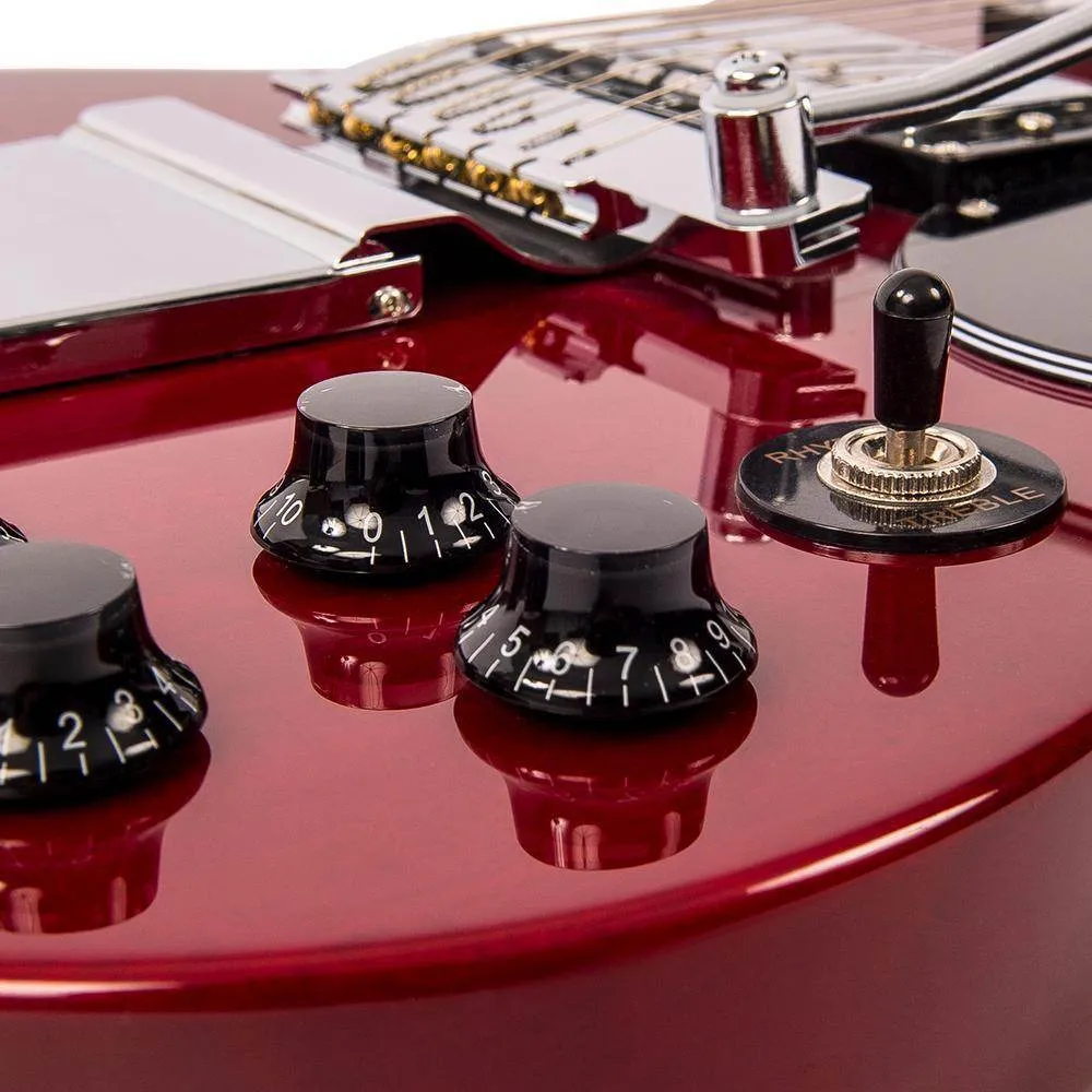 Vintage VS6V ReIssued with vintage style Vibrato ~ Cherry Red