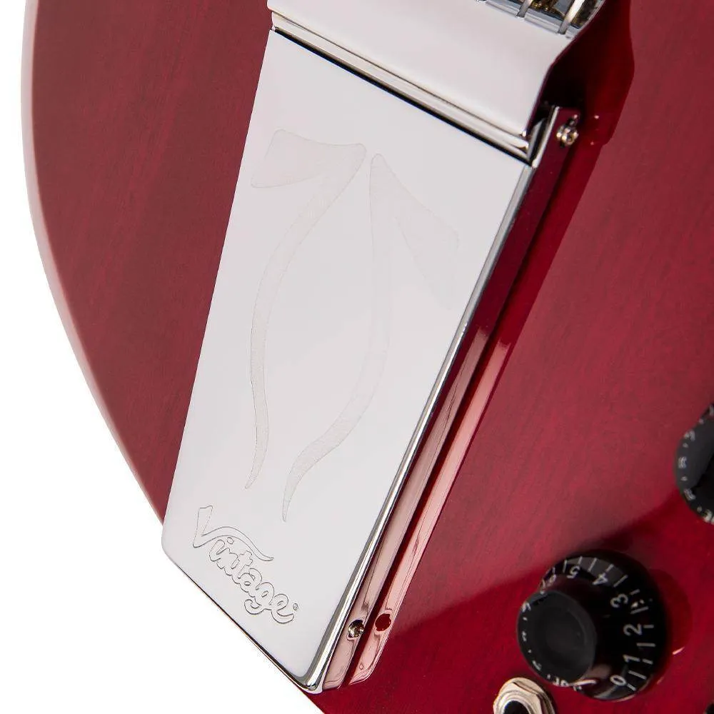 Vintage VS6V ReIssued with vintage style Vibrato ~ Cherry Red