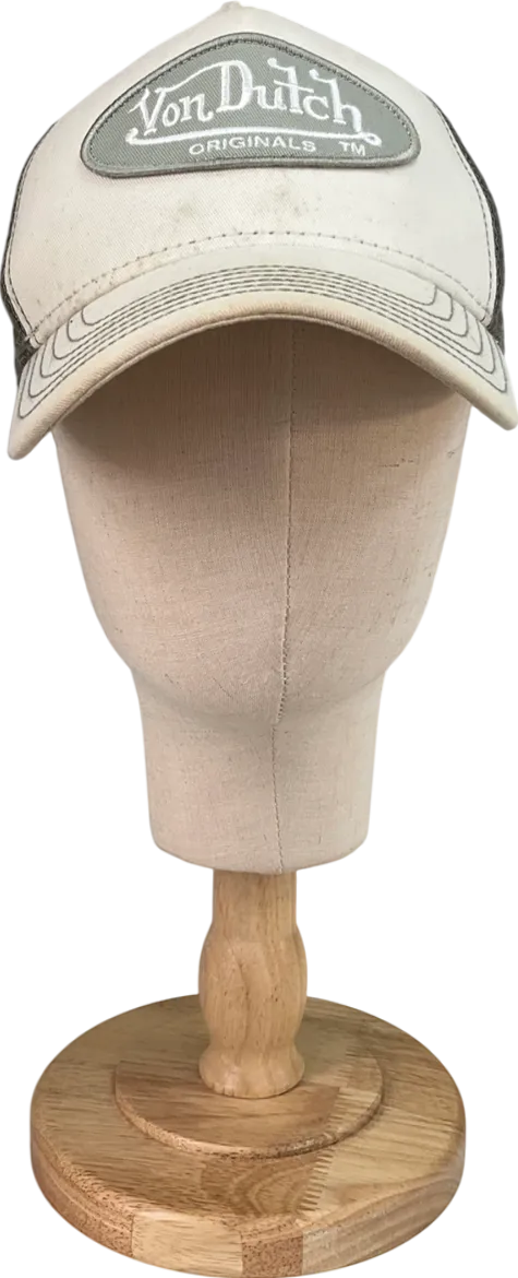 von dutch Cream Stone Boston Trucker Cap One Size