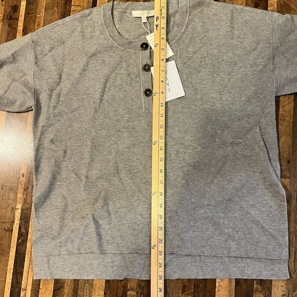 WAYF Gray Casual Crew Neck Sweater Long‎ Sleeve Knit Pullover Size L