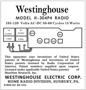 WESTINGHOUSE-H-304P4