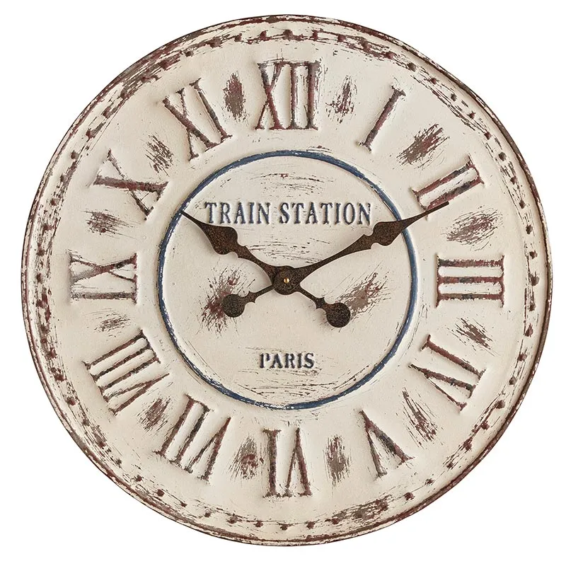 White Vintage Style Clock