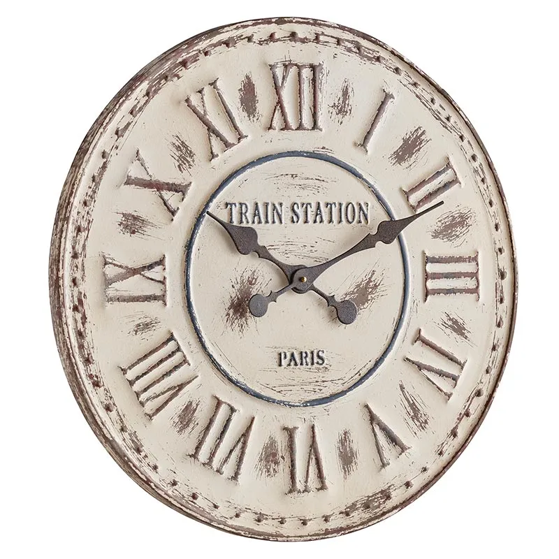 White Vintage Style Clock